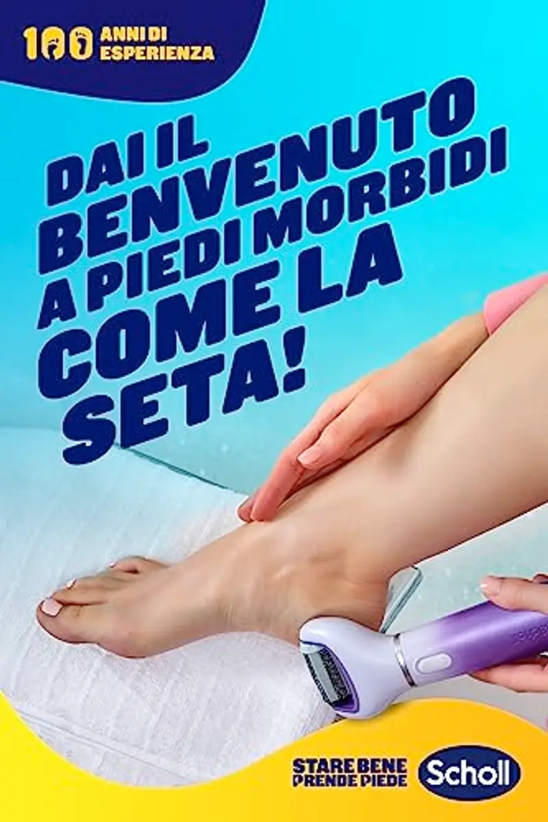 Scholl Velvet 2in1 Leviga e Ammorbidisce, Sistema di Pedicure Elettronico per Levigare i Piedi Testine Interscambiabili a Doppia Azione, Rimuove e Ammorbidisce la Pelle con Calli e Talloni Screpolati miniatura 2
