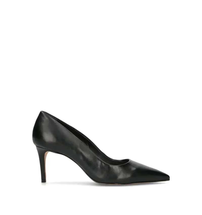 Décolleté donna nero in pelle Vario