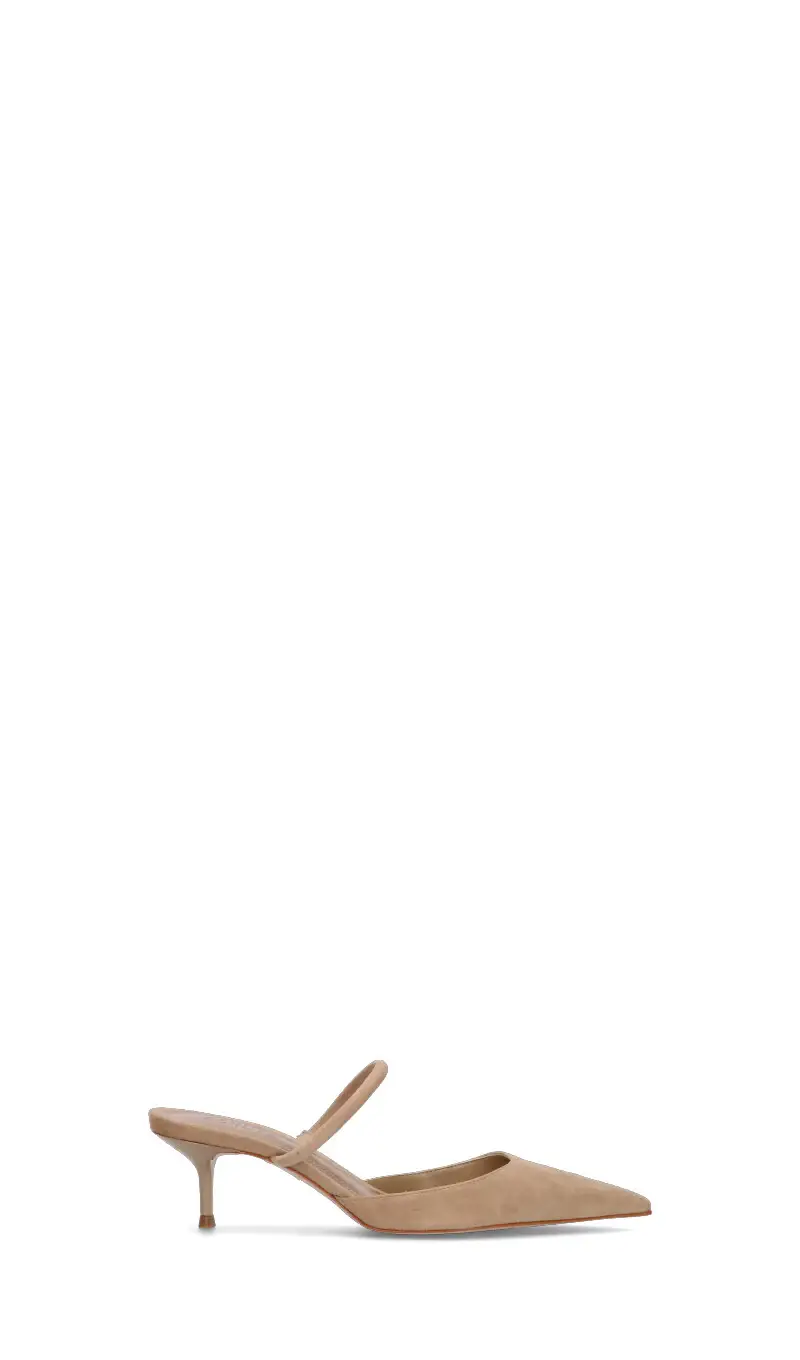 Sabot donna beige in suede Vario