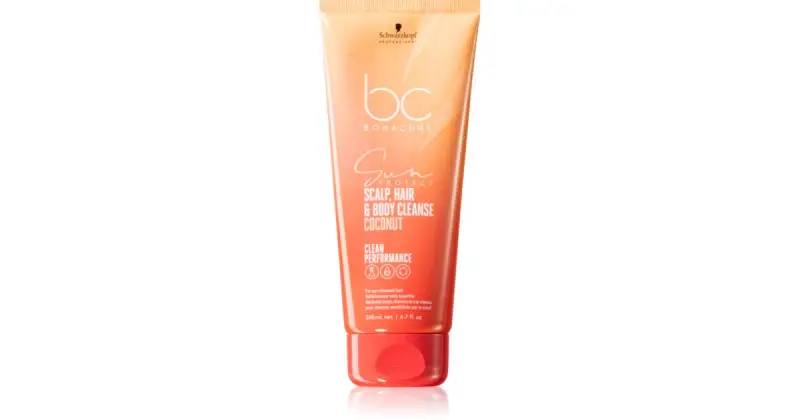 BC Bonacure Sun Protect Detergente per cuoio capelluto, capelli e corpo Cocco - 200 ml