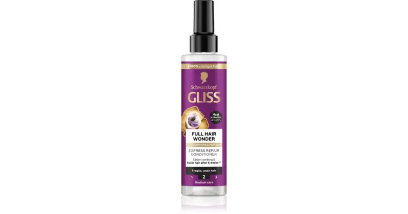 Gliss Full Wonder balsamo rigenerante senza risciacquo per capelli deboli 200 ml