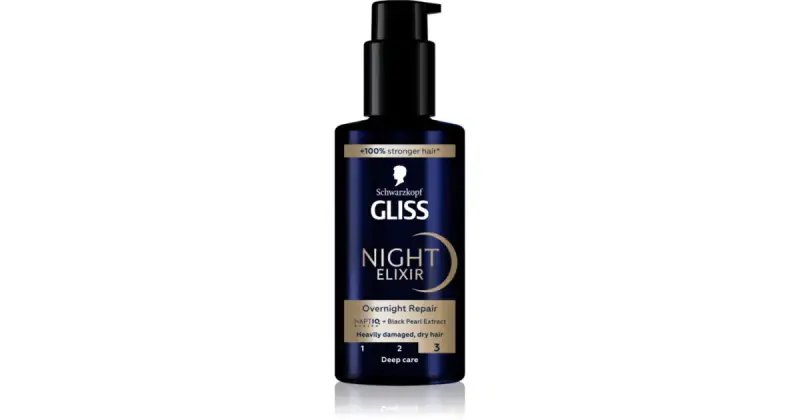 Gliss Night elisir senza risciacquo per capelli rovinati 100 ml