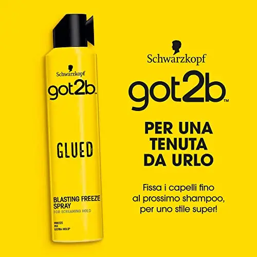 Schwarzkopf Got2b, Glued Lacca, Tenuta Ultra Forte, Spray per i Capelli ad Alta Tenuta, Fissaggio Forte, 300 ml miniatura 2