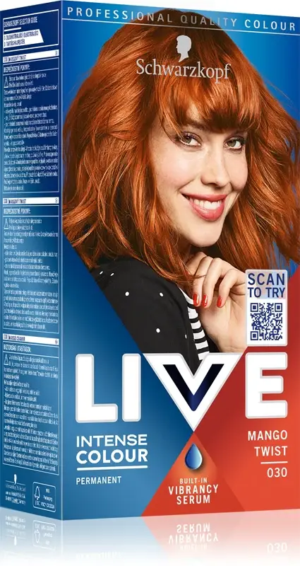LIVE Intense Colour tinta permanente per capelli colore 030 Mango Twist