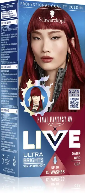 LIVE Ultra Brights or Pastel tinta per capelli semipermanente colore 026 Dark Red