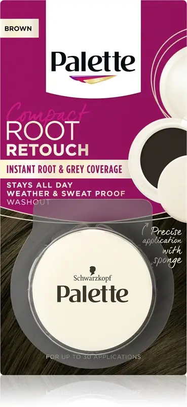 Palette Compact Root Retouch correttore per ricrescita e capelli grigi effetto cipria colore castano 3 g