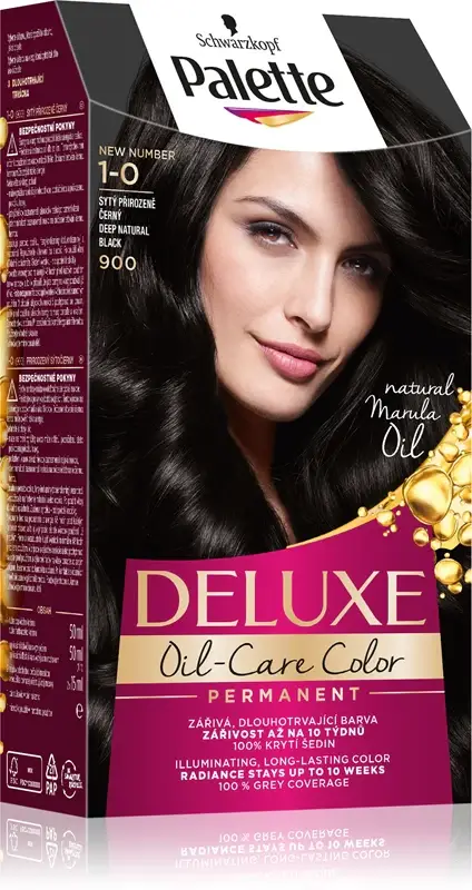Palette Deluxe tinta permanente per capelli colore 1-0 (900) nero natural profondo