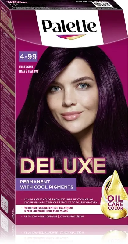 Palette Deluxe tinta permanente per capelli colore 4-99 880 Aubergine
