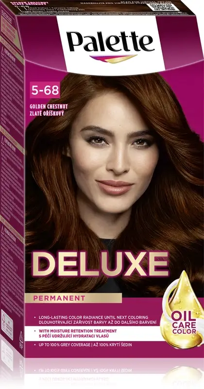 Palette Deluxe tinta permanente per capelli colore 5-68 castano dorato