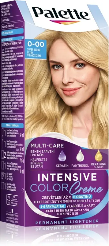 Palette Intensive Color Creme tinta permanente per capelli colore 0-00 E20 Super biondo