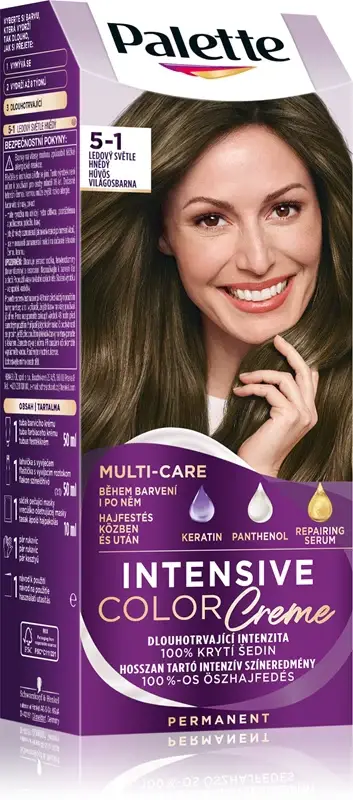 Palette Intensive Color Creme tinta permanente per capelli colore 5-1 Marrone chiaro freddo