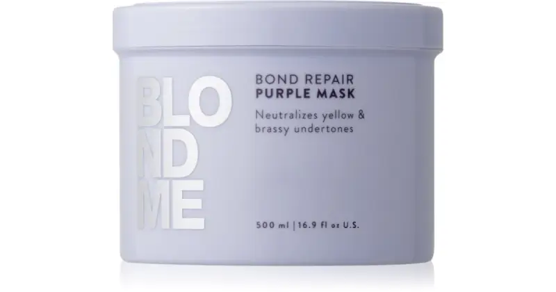 Blondme Bond Repair Purple maschera per capelli neutralizzante per toni gialli 500 ml