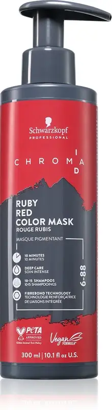 Chroma ID Intense Bonding Color Maschera per capelli colore 6-88 Ruby Red 300 ml