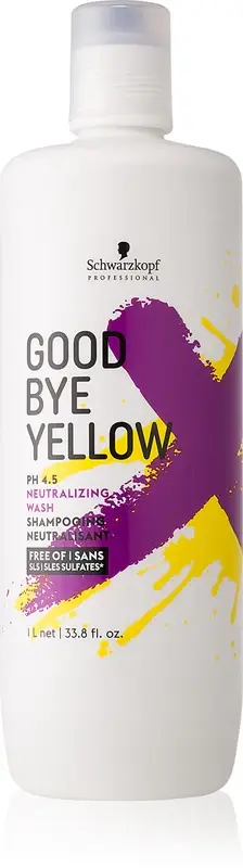 professional Good Bye Shampoo neutralizzante i toni gialli per capelli colorati ed evidenziati - 1000ml