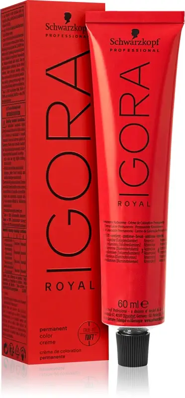 Professional Igora Royal - tintura permanente per capelli con una formula innovativa, 60ml 6-4 | Biondo scuro beige