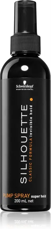 Professional Silhouette Pump Spray lacca per capelli fissante forte ricarica 200 ml