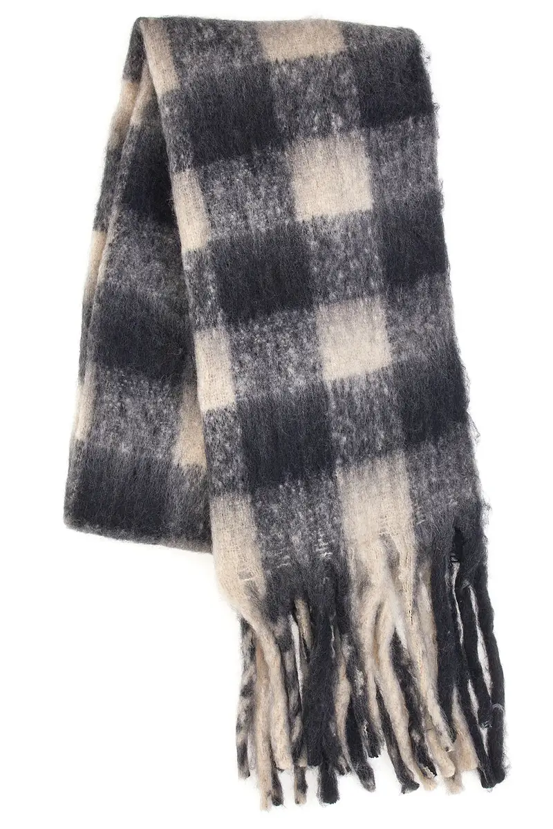 Sciarpa a Quadri Neri/Bianchi Pittarello 1220