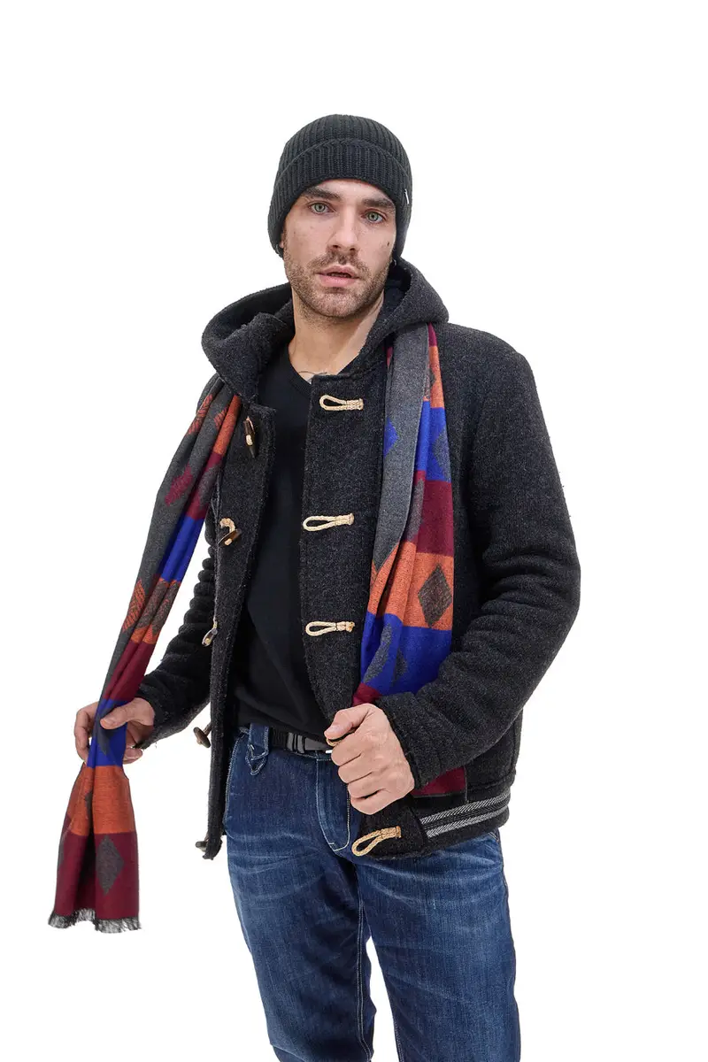 Sciarpa Arancione/Grigia Roncato 46.001.16 miniatura 2