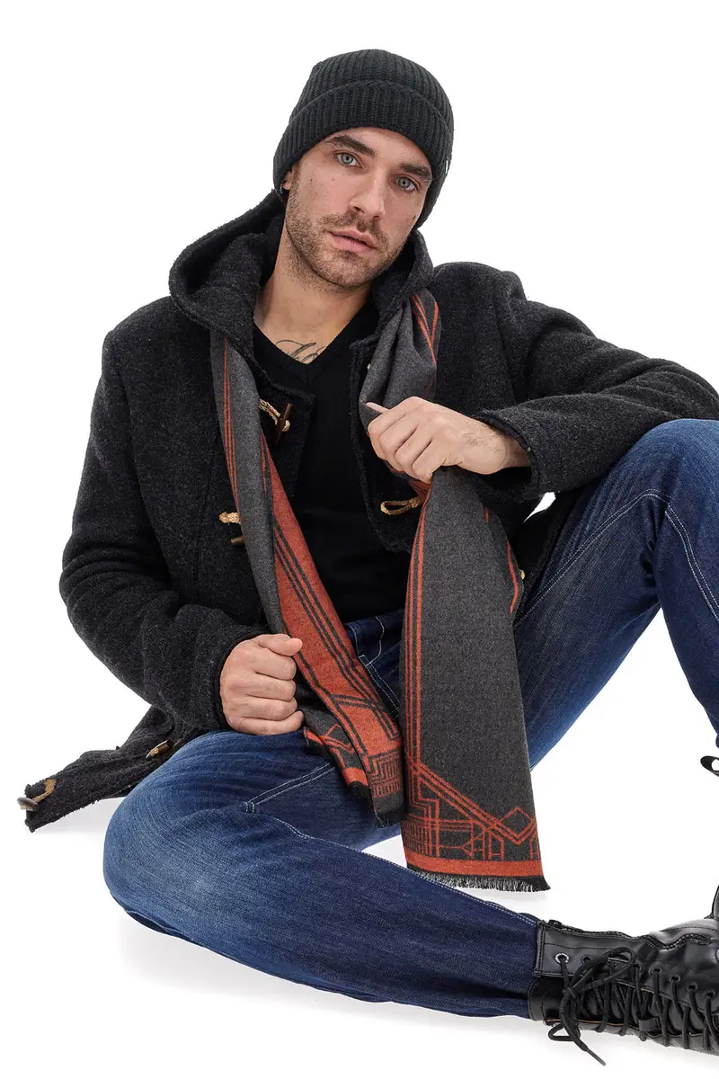 Sciarpa Arancione/Grigia Roncato 4600103