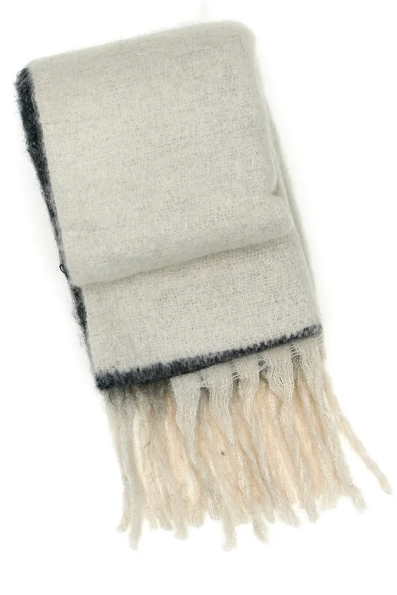 Sciarpa Bianco e Nero GIANMARCO VENTURI 61017 miniatura 2