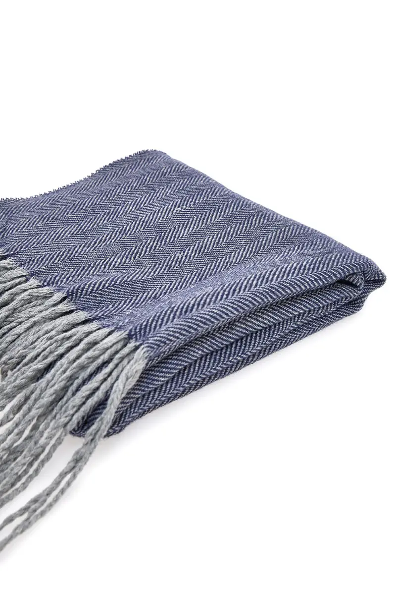 Sciarpa Blu Da Uomo GianMarco Venturi 66175 miniatura 2