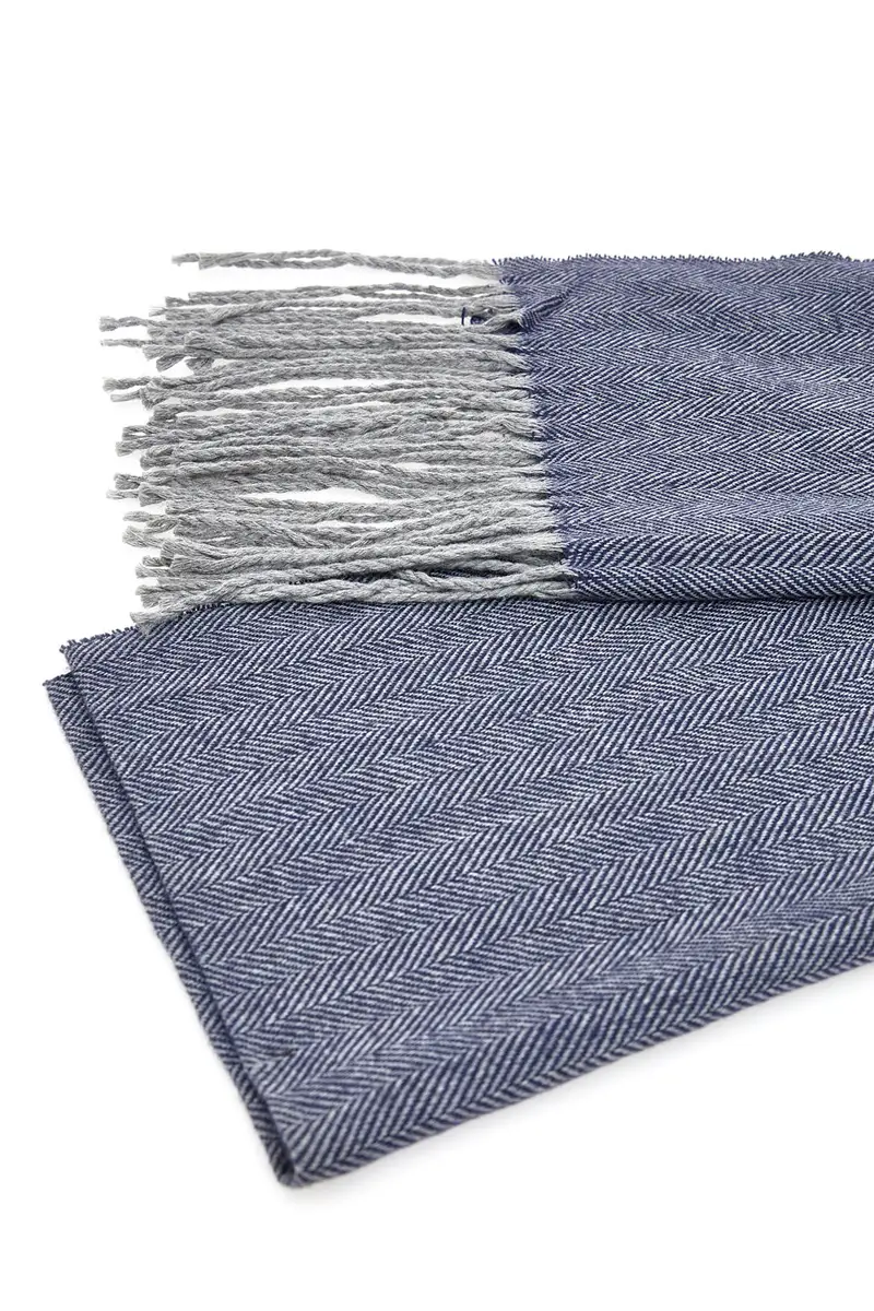 Sciarpa Blu Da Uomo GianMarco Venturi 66175 miniatura 3