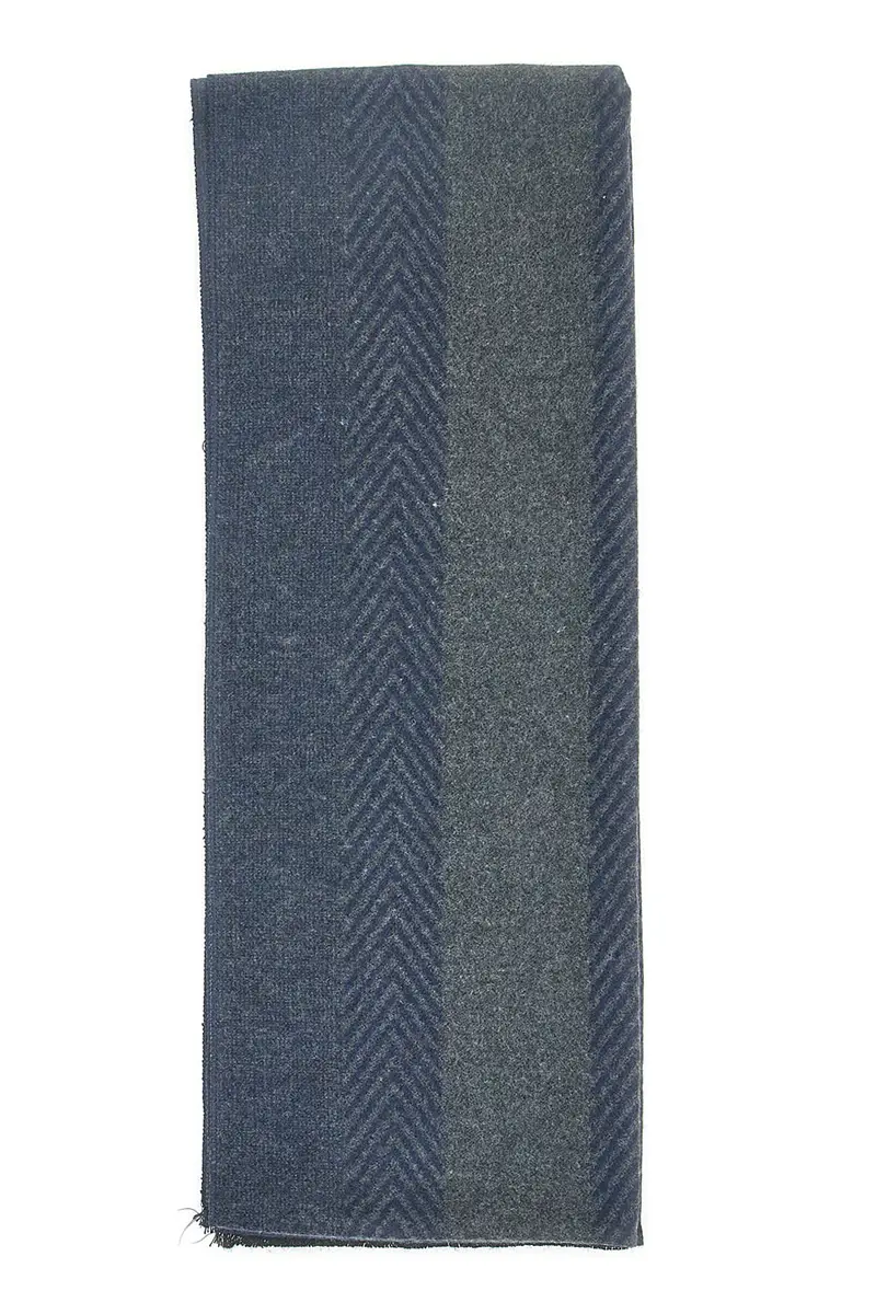 Sciarpa Blu e Grigia GIANMARCO VENTURI 61024 miniatura 2