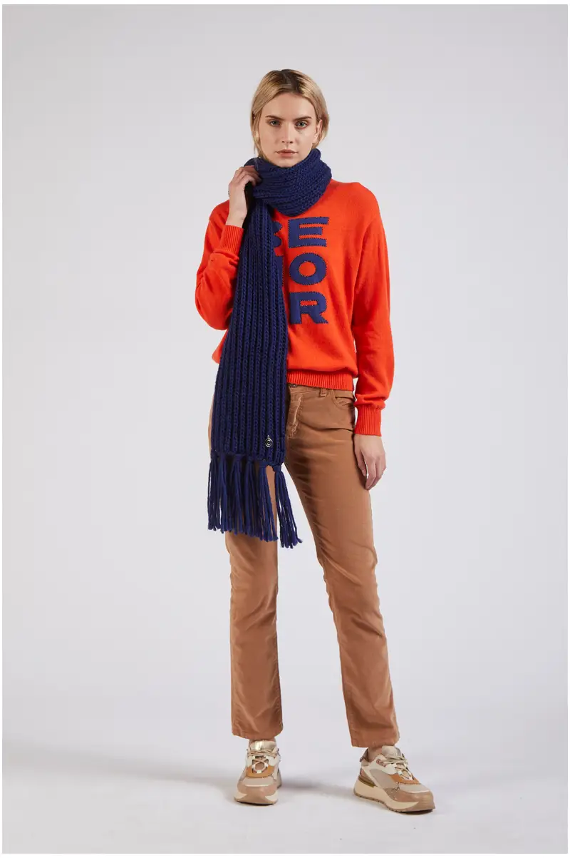 sciarpa con frange royal