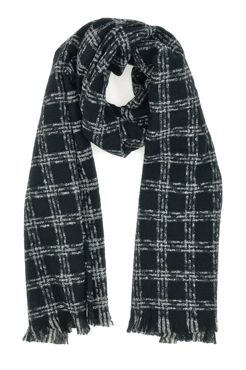 Sciarpa Nera da Donna in Maglia Gianmarco Venturi 62936