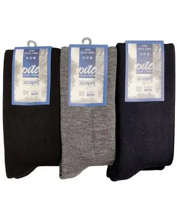 Calzettone lungo uomo in caldo PILE Scopri Prisco Everest ( 1 PAIO)