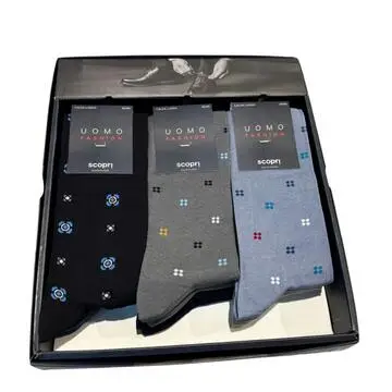 Calzettone lungo uomo in filo di Scozia elasticizzato Scopri Murakami (1 PAIO)