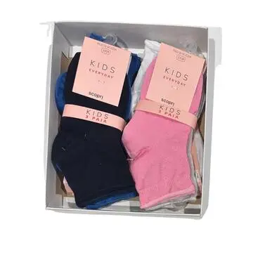 CALZINO CORTO BAMBINA FILO DI SCOZIA SCOPRI GAIA - 3 PAIA