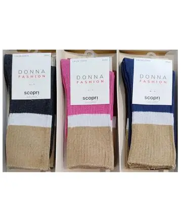 Calzino corto donna in caldo cotone a coste Scopri Prisco Sublime Ass E