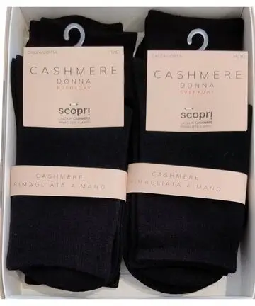 Calzino corto donna in cashmere Scopri Prisco CashmereDC
