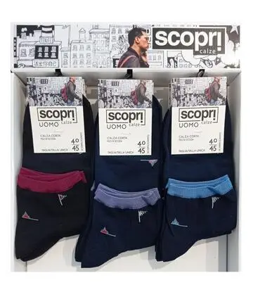 Calzino corto uomo bike in cotone elasticizzato Scopri Hopkins (1 paio)