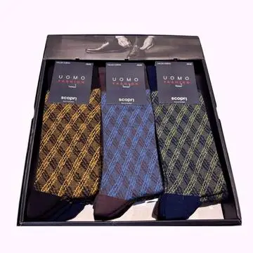 Calzino corto uomo in cotone elasticizzato Scopri Monet (1 PAIO)