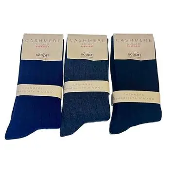 CALZINO LUNGO UOMO TINTA UNITA CASHMERE SCOPRI PRISCO CASHDERBY UL