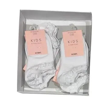 CALZINO SNEAKER BAMBINA PIZZO FILO DI SCOZIA COTONE SCOPRI FIESTA