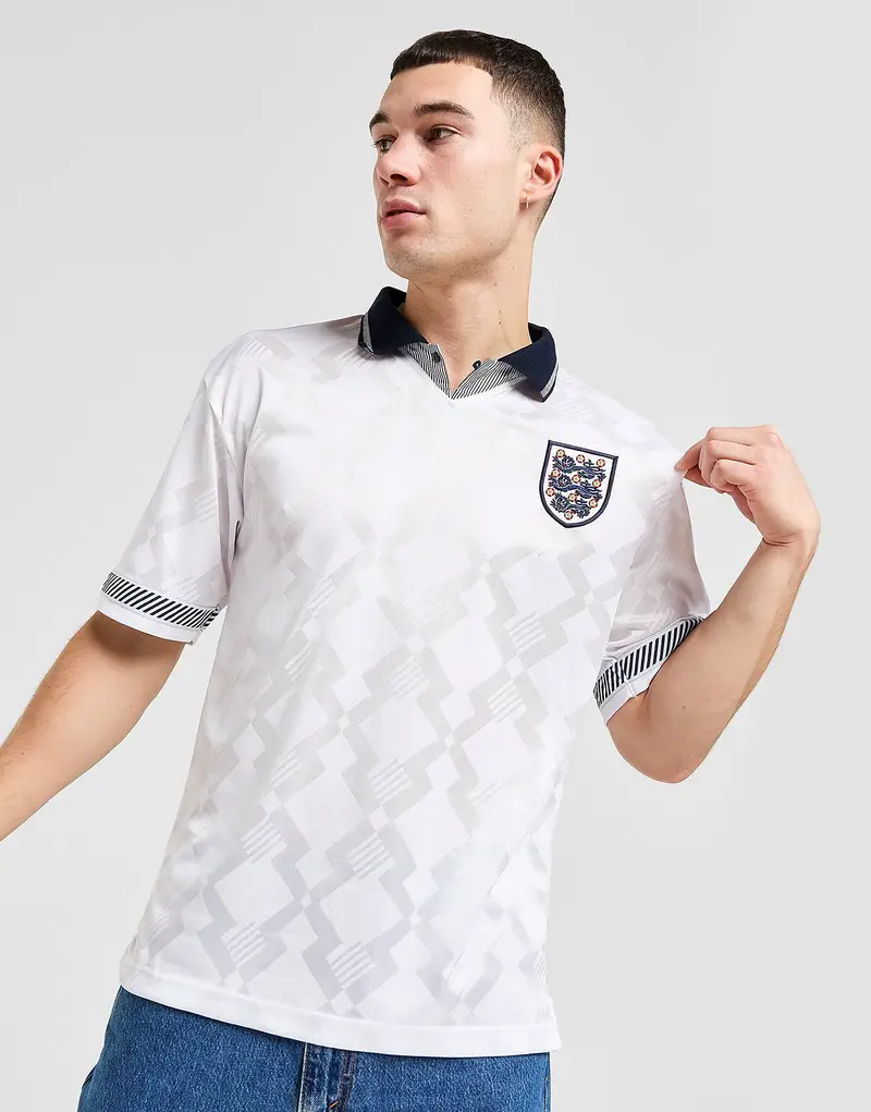 England 90 World Cup Maglia Retro, bianco