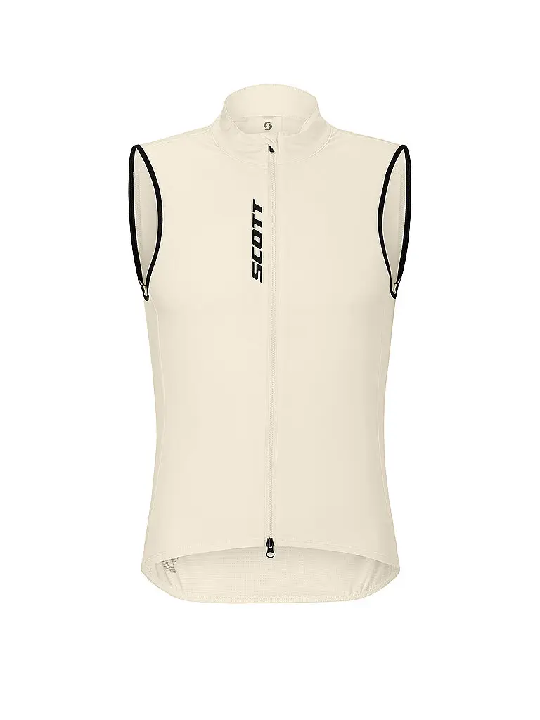Gilet da ciclismo da uomo Pro Windbreaker crema | M