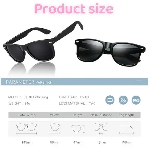 SDXCJY Occhiali da sole stile classico retrò occhiali da sole UV400 guida ciclismo sport pesca viaggi occhiali da sole miniatura 2