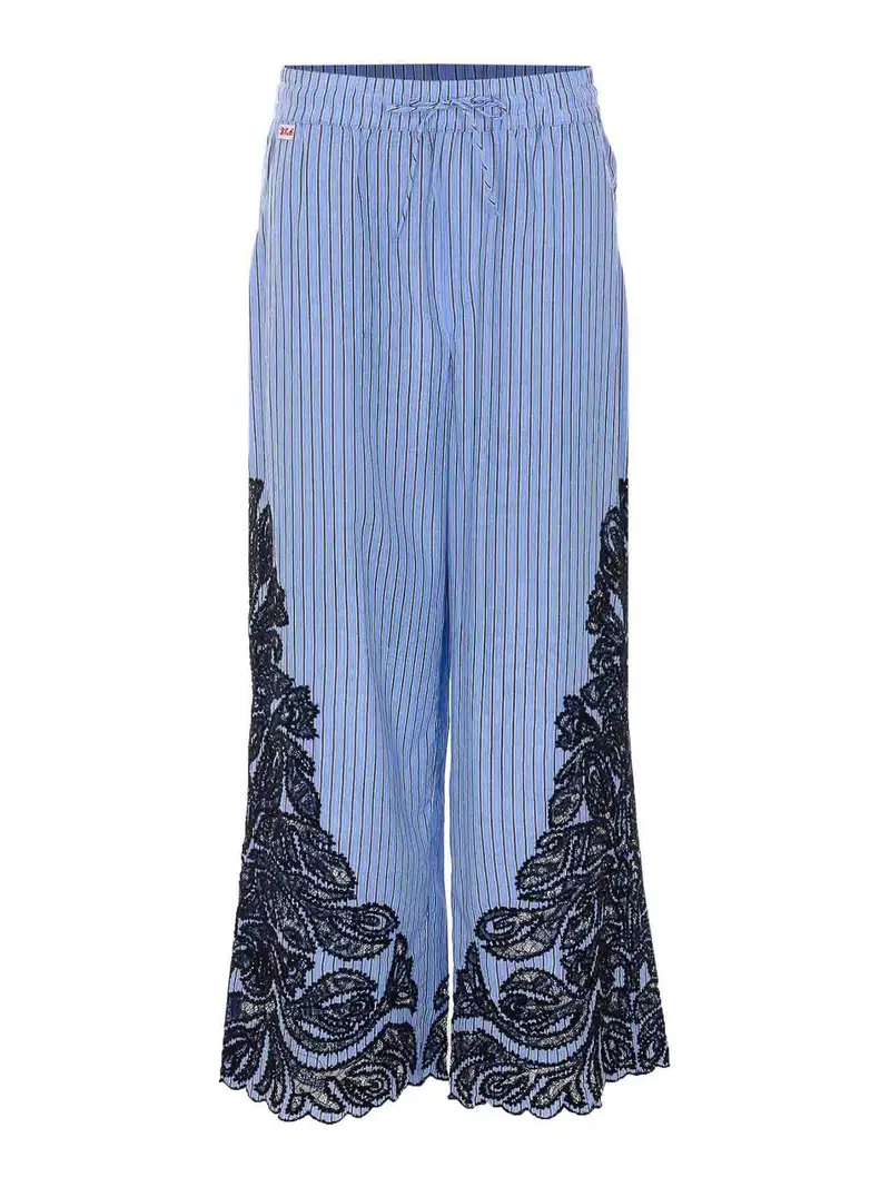 Pantaloni a righe Maella azzurri Blu