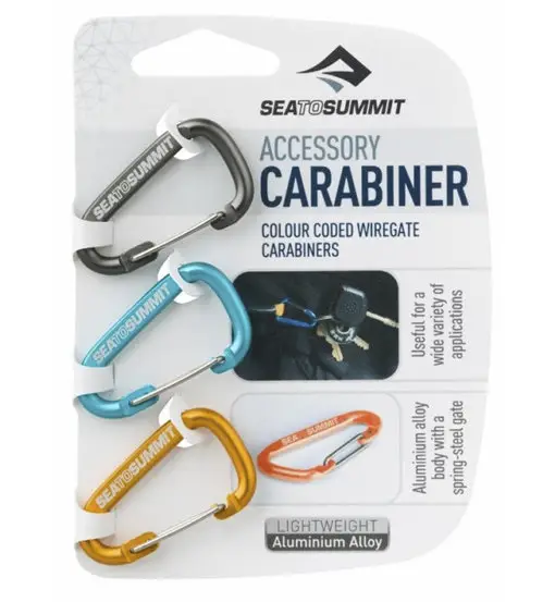 3 Pack - moschettoni Grey