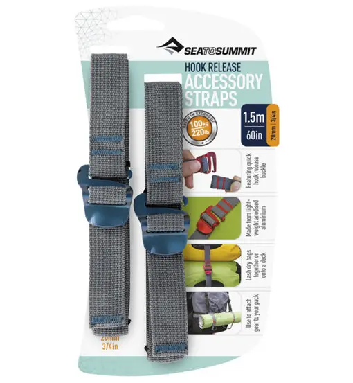 Accessory Strap with Hook Release - cinghie di compressione Blue