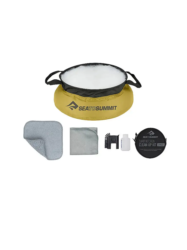 Kit per la pulizia della cucina da campeggio (set da 6 pezzi) nessun colore