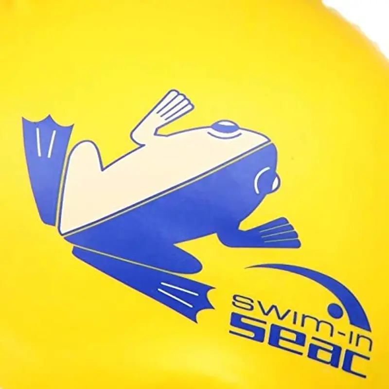 SEAC Silicone JR Cuffia Nuoto da Piscina in Silicone Unisex Bambini Giallo Small miniatura 2