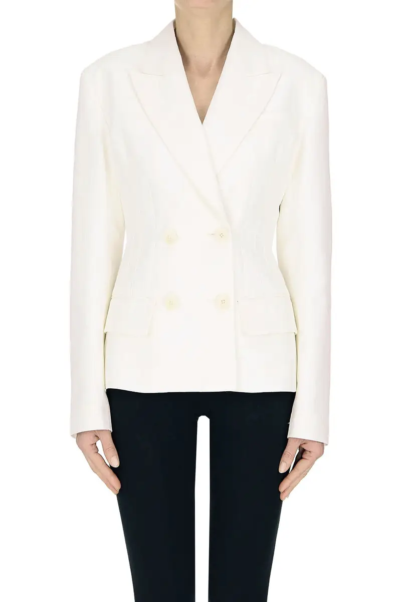 Blazer Moana doppiopetto Panna