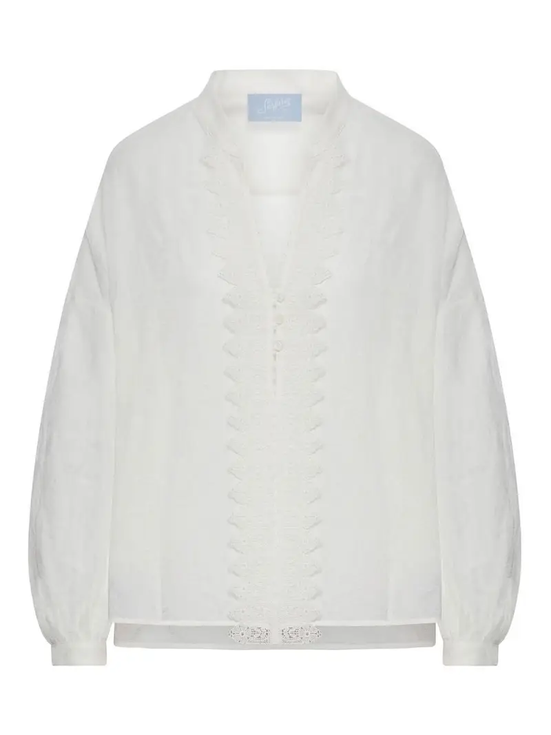 Camicia in cotone Lena Bianco