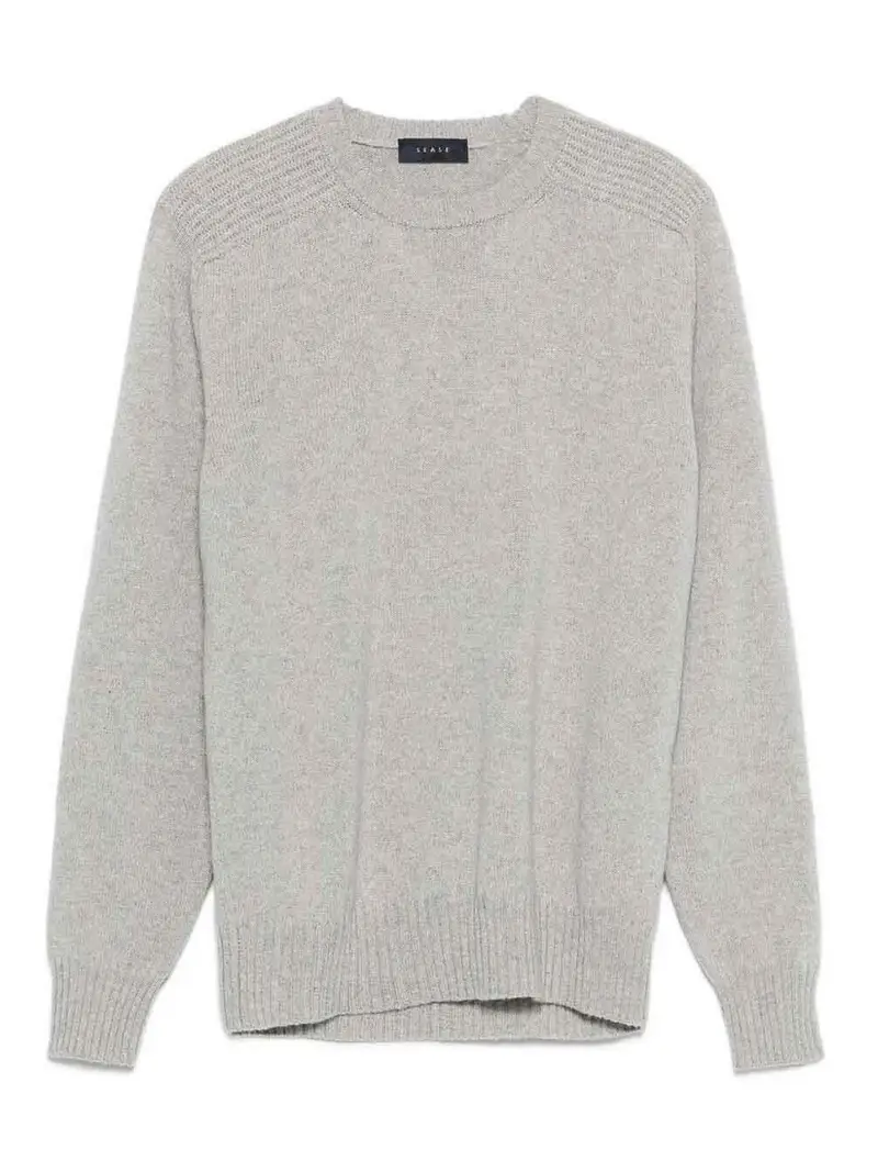 Maglione `Rotondo Pelo Grosso` Grigio Chiaro