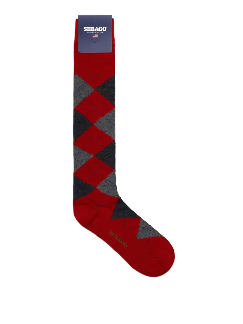 calzini sebago sabattus unisex - rosso